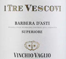 Barbera d’Asti Sup. I Tre Vescovi ’22, Vinchio Vaglio